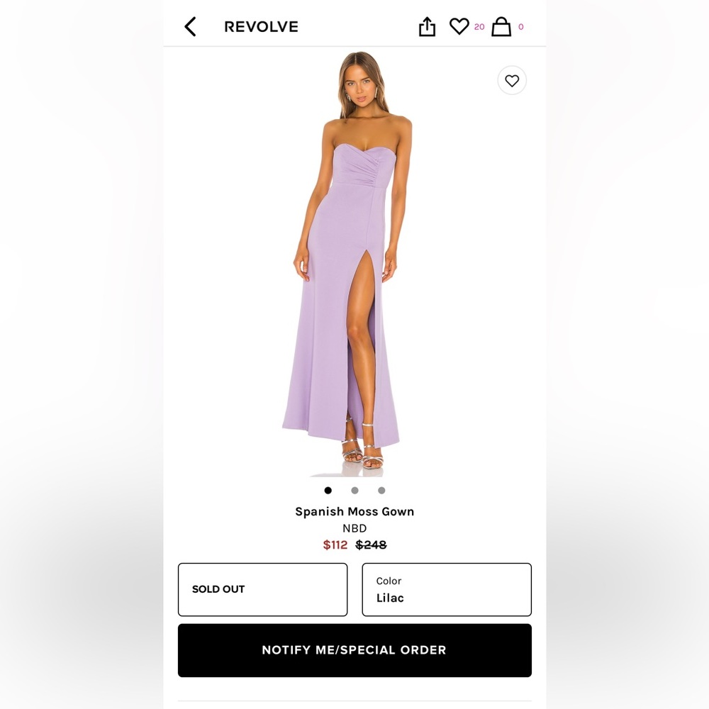 NBD Spanish Moss Gown